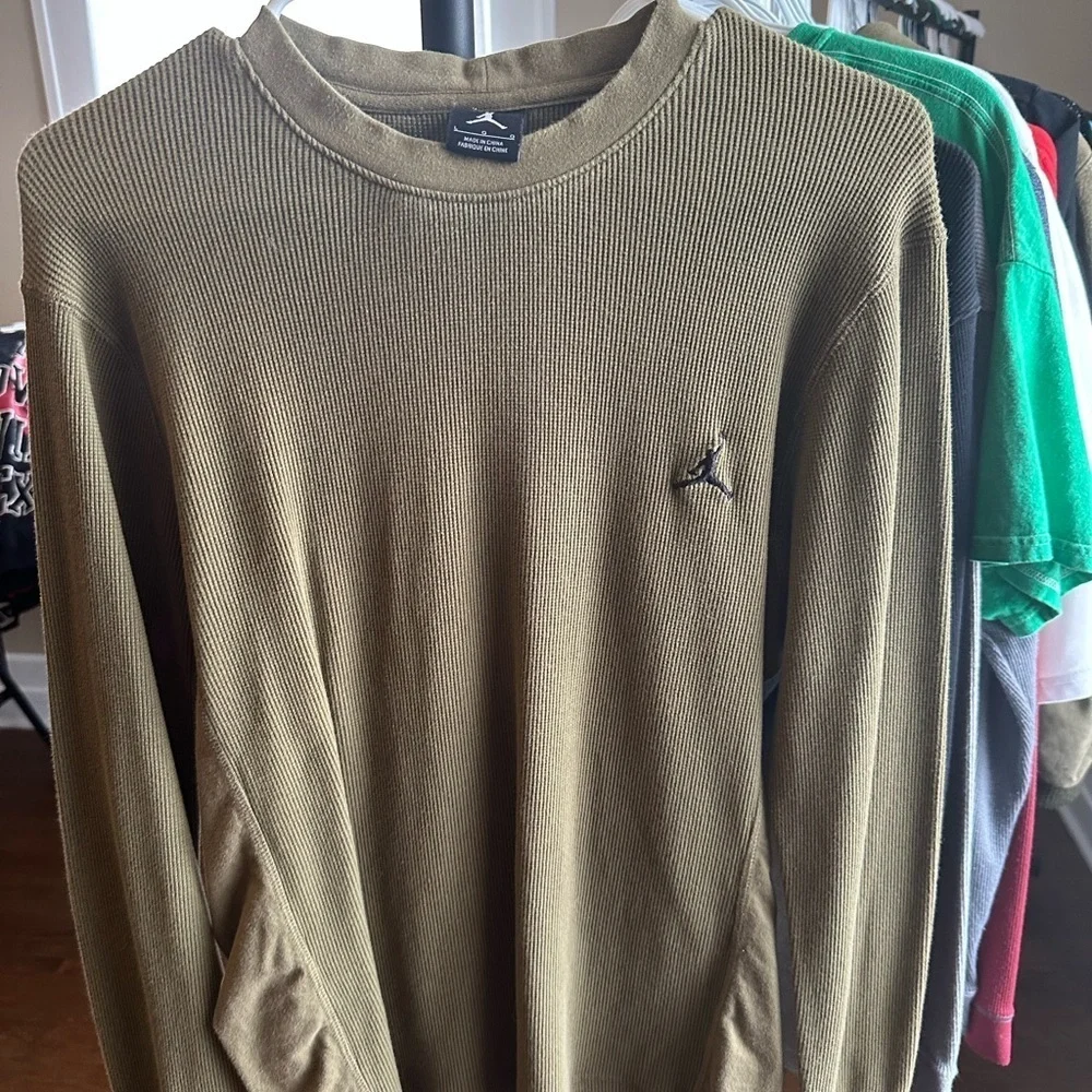 Jordan Olive Green Men's Sweater